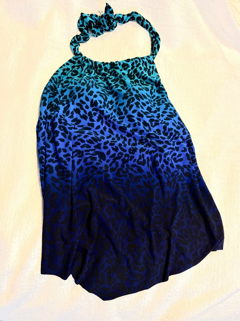 Aqua Green Women’s Leopard Halter Tankini Top - Women Swim - new Snall